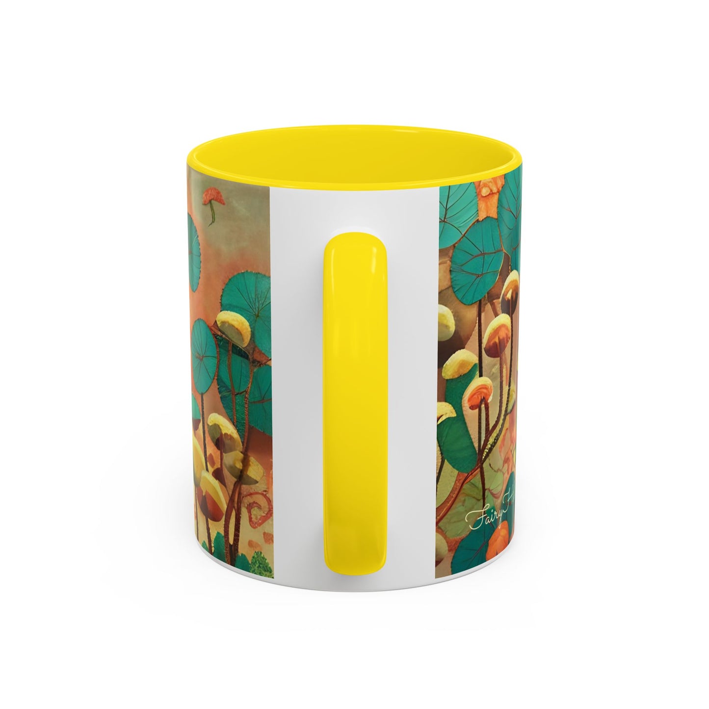 Mushroom Fairy Art-Themed Coffee Mug - 11 & 15oz Accent Mug for Musroom Fsiry Lovers