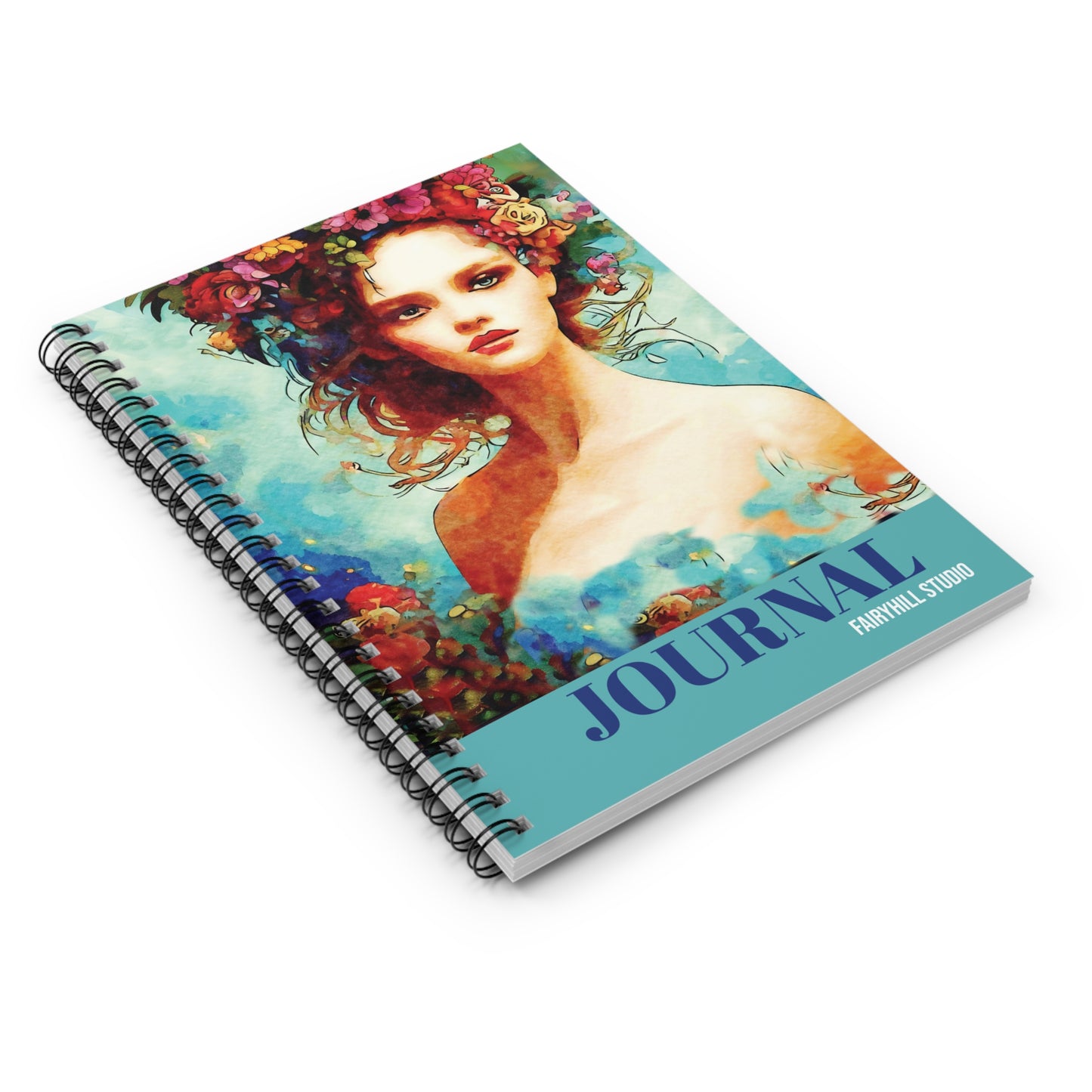 Summer Vibes  Journal Spiral Gift notebook  - Ruled Line