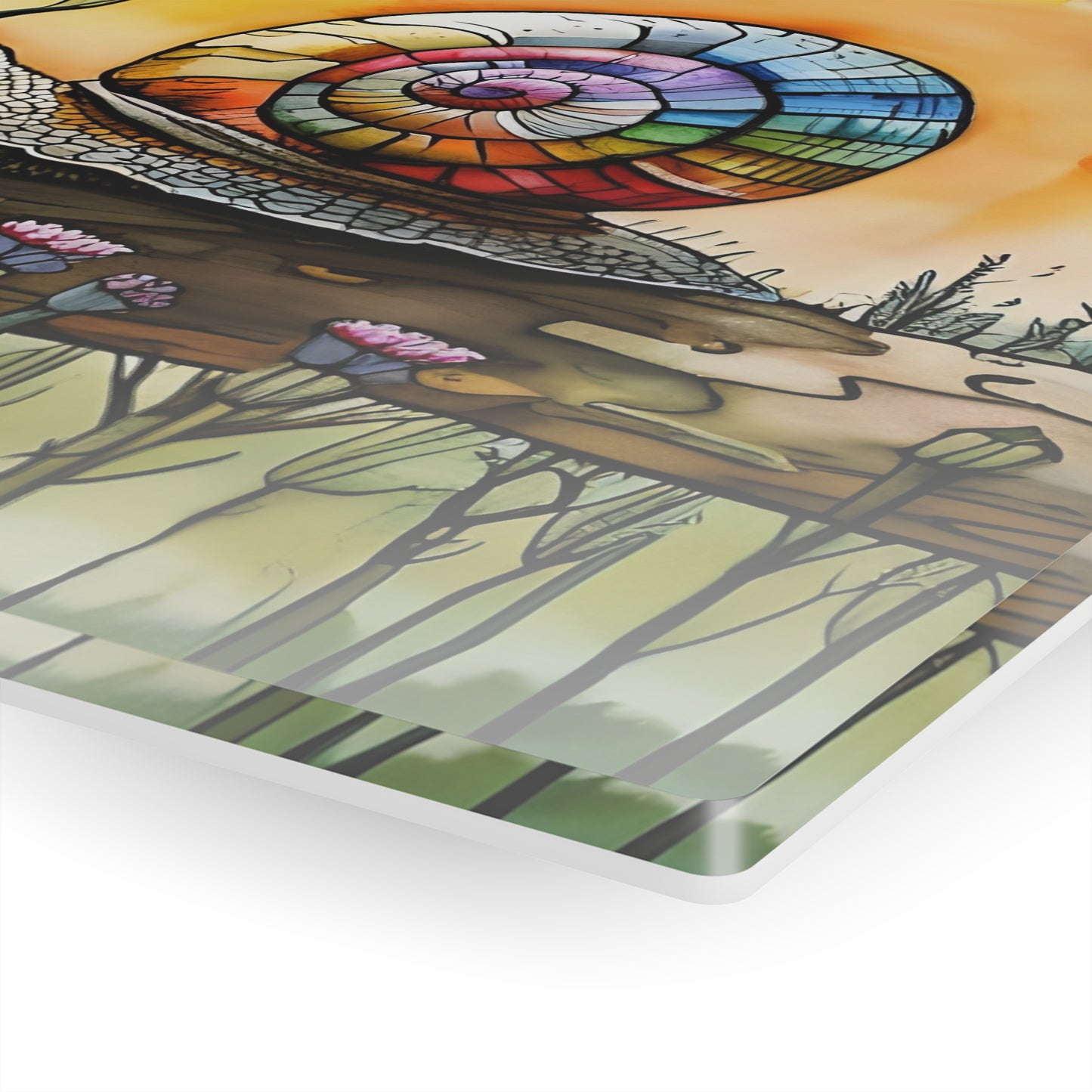 Acrylic Print FairyHill Studio Snail and Dragonfly Wall Art Inspirational Art