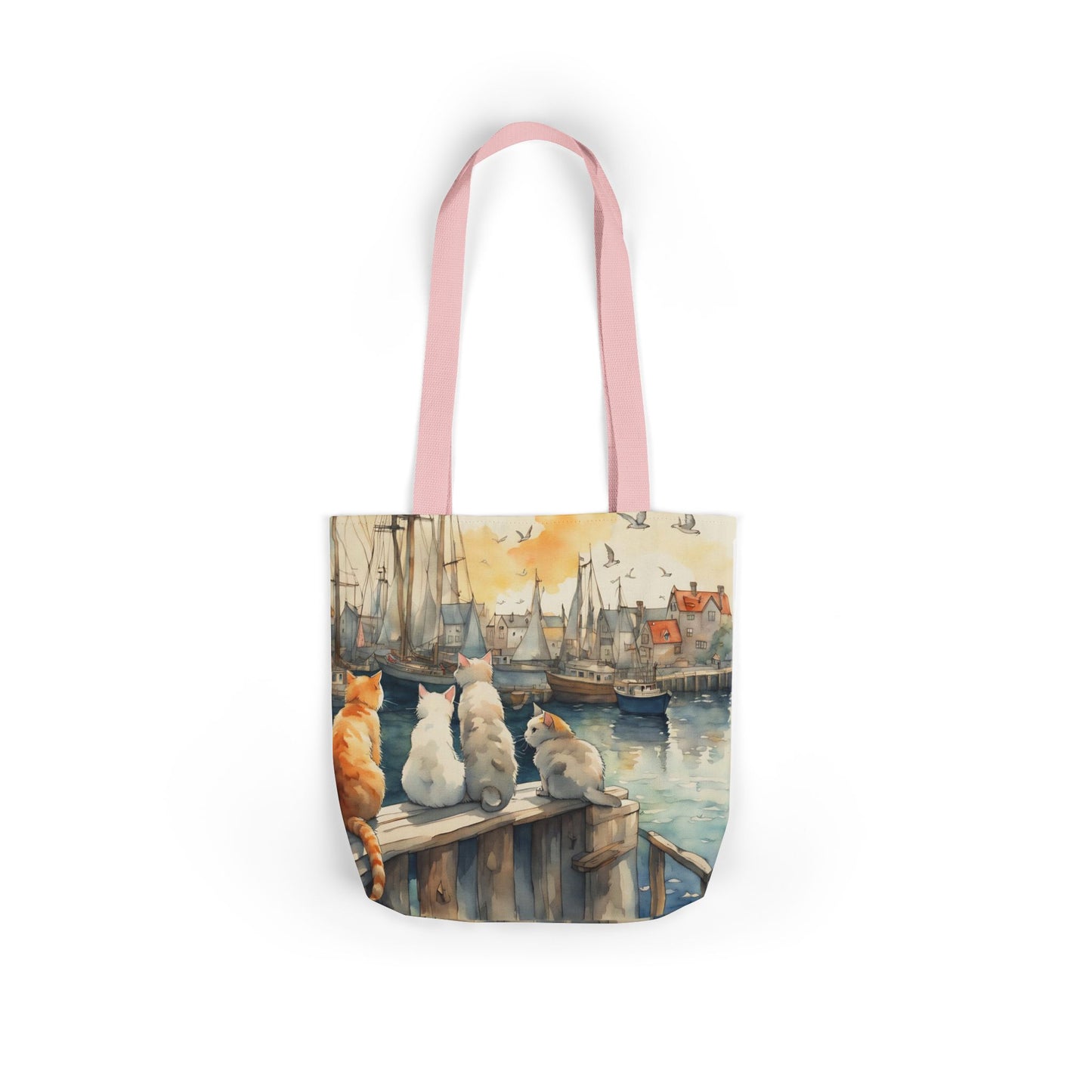 Cats And The City FairyHill Studio Red phone- Canvas Tote Bag - Perfect for Beach Days, Eco-Friendly Shopping, and Summer Fun!