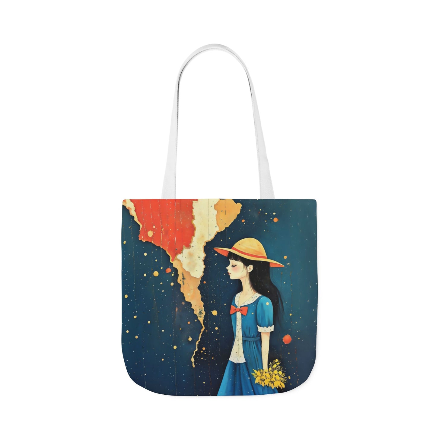 Colorful travel -Inspired Canvas Tote Bag - Perfect for Beach Days, Eco-Friendly Shopping, and Summer Fun!