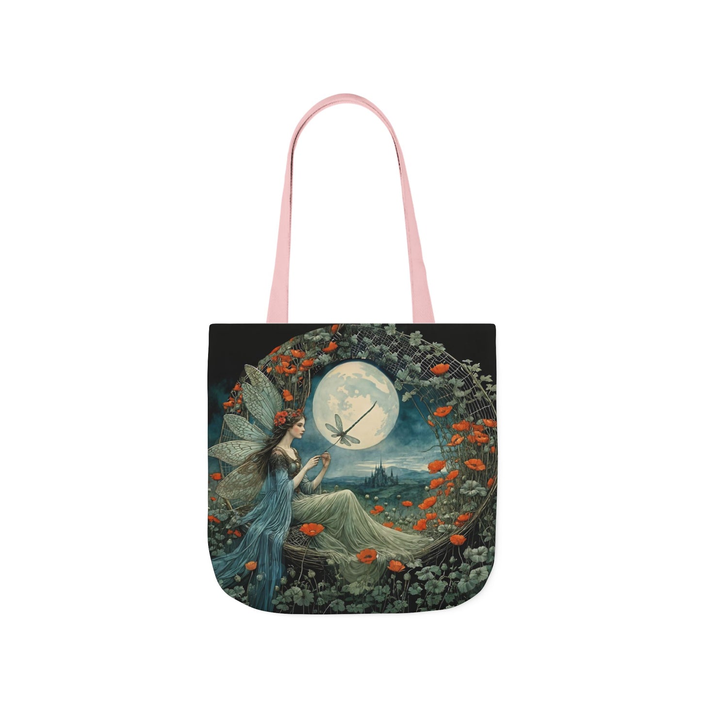 Colorful Moon fairy -Inspired Canvas Tote Bag - Perfect for Beach Days, Eco-Friendly Shopping, and Summer Fun!