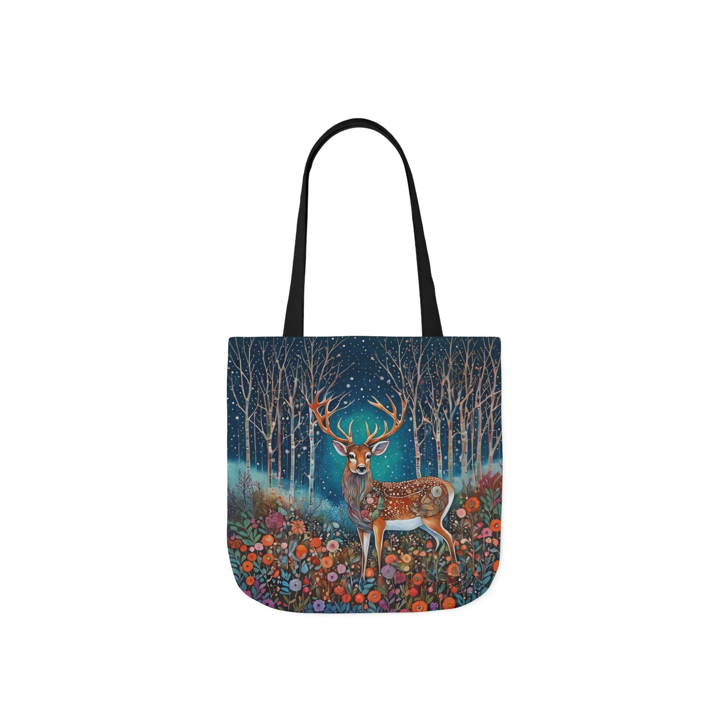 Colorful nature Deer-Inspired Canvas Tote Bag - Perfect for Beach Days, Eco-Friendly Shopping, and Summer Fun!