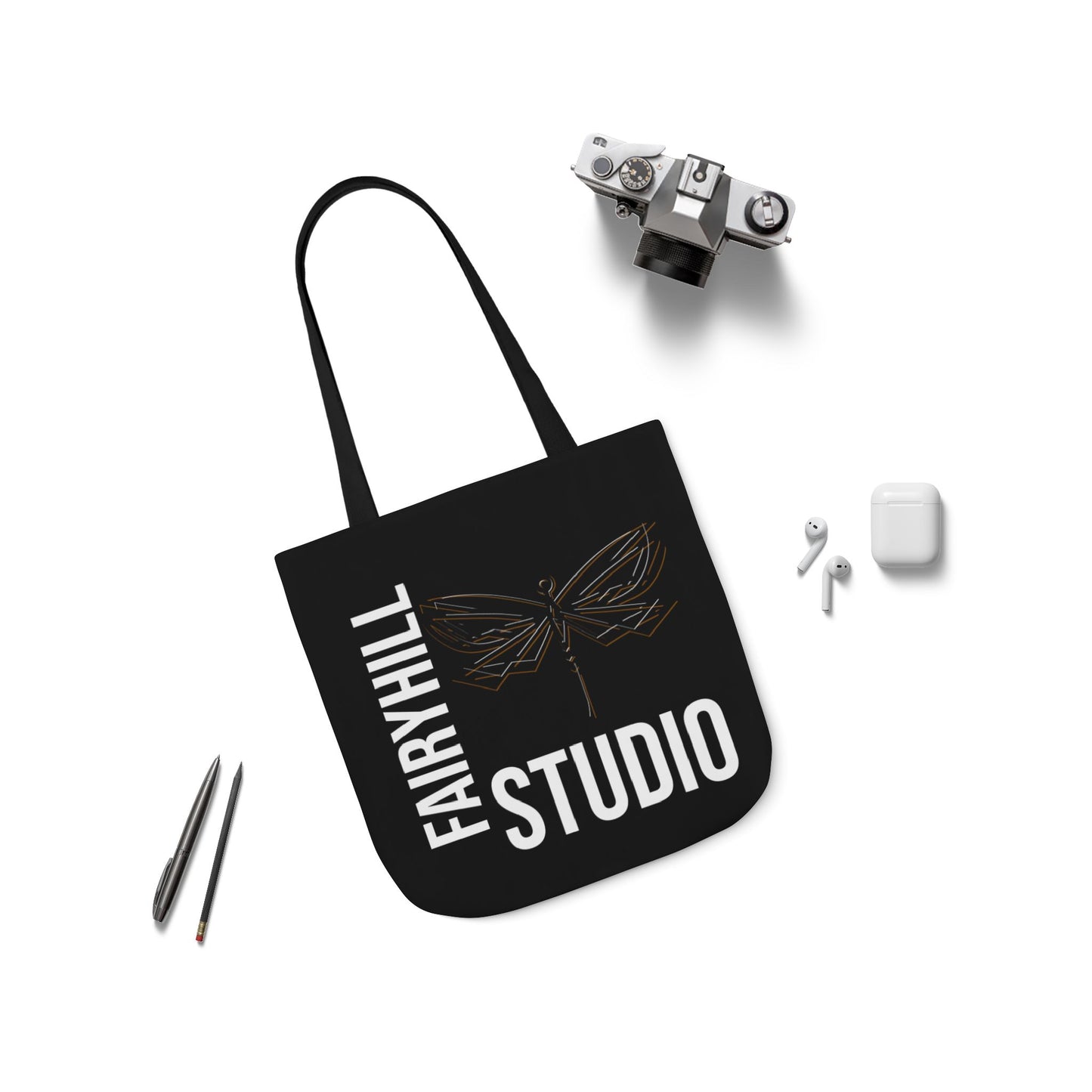 FairyHill Studio Canvas Tote Bag - Perfect for Beach Days, Eco-Friendly Shopping, and Summer Fun!
