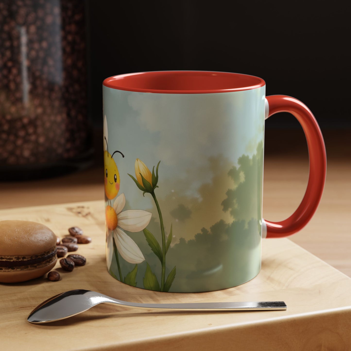 Garden Honey Bee-Themed Coffee Mug - 11 & 15oz Accent Mug for Fairy Lovers