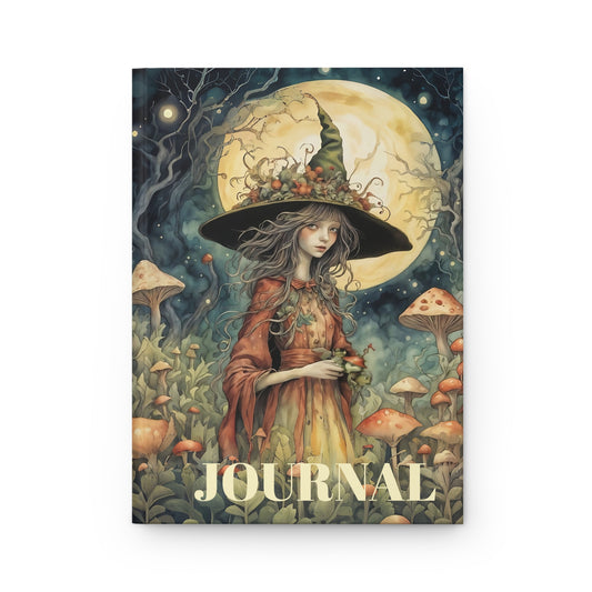 Moon Witch art Mindful  Journal Hardcover