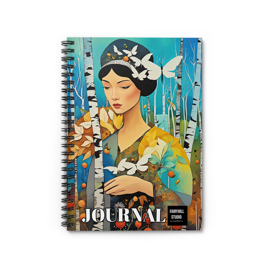 Birch trees  Journal Gift notebook - Journal Notebook Gift - Ruled Line