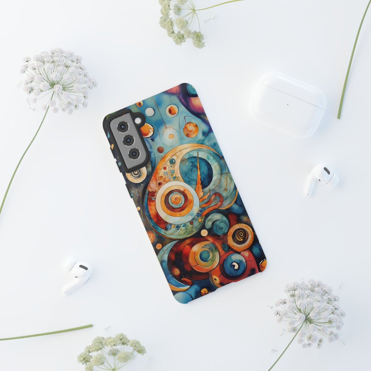 Phone Cases - Beautiful Abstract Circular Art Design