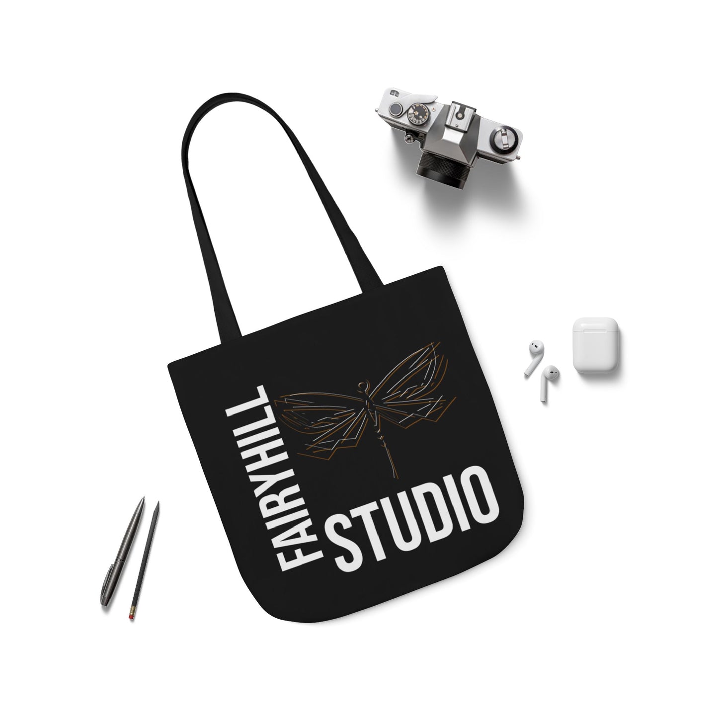 FairyHill Studio Canvas Tote Bag - Perfect for Beach Days, Eco-Friendly Shopping, and Summer Fun!