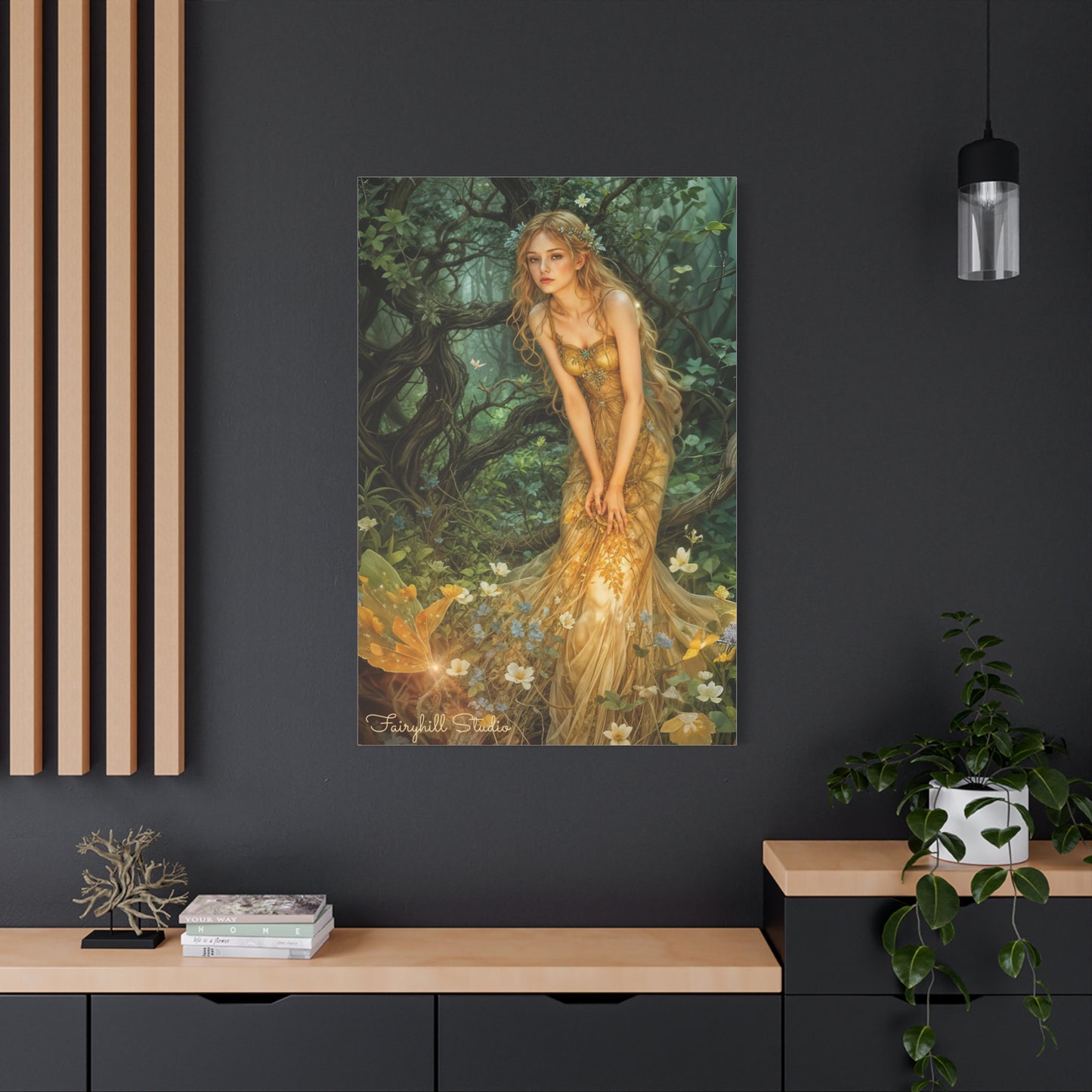 Canvas Print - Mid-Summer's Eve Fairy Forest Art by Fairyhill Studio