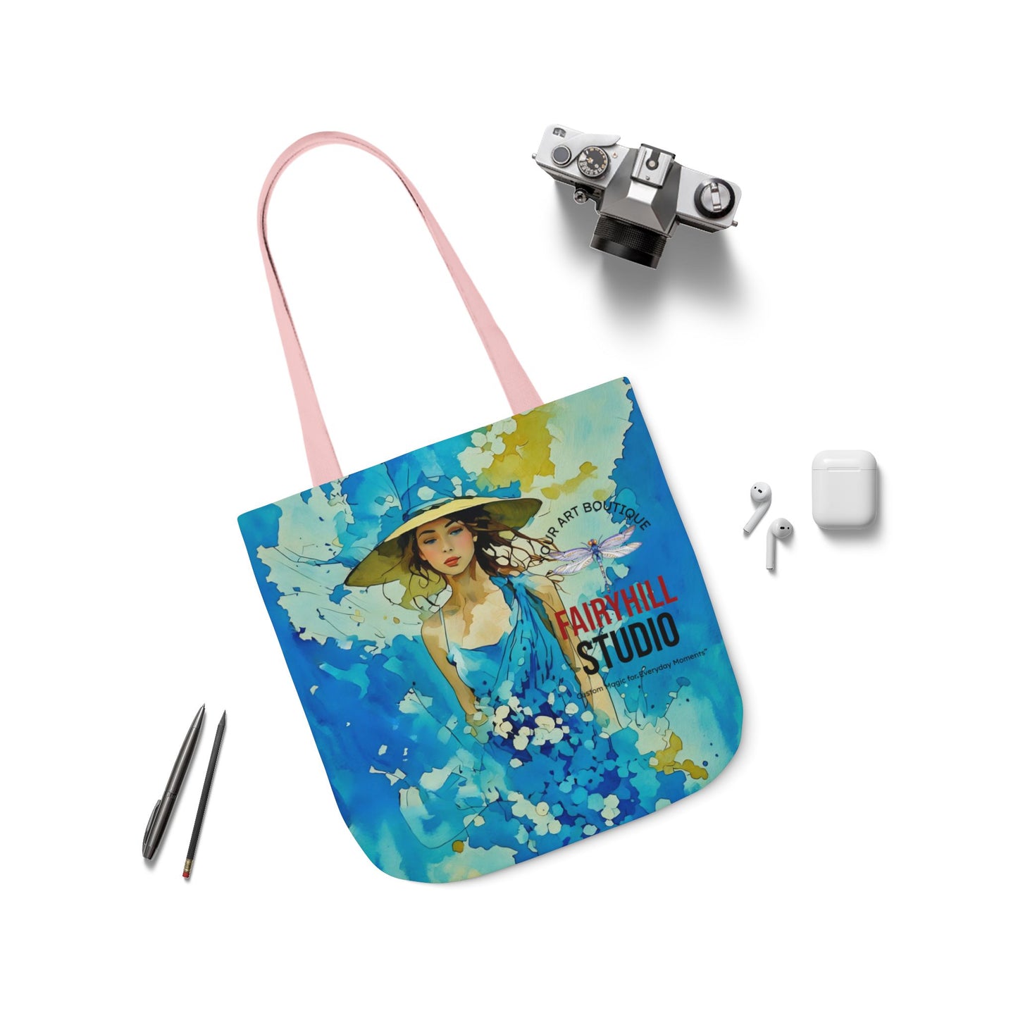 Colorful Summer vibes- Canvas Tote Bag - Perfect for Beach Days, Eco-Friendly Shopping, and Summer Fun!