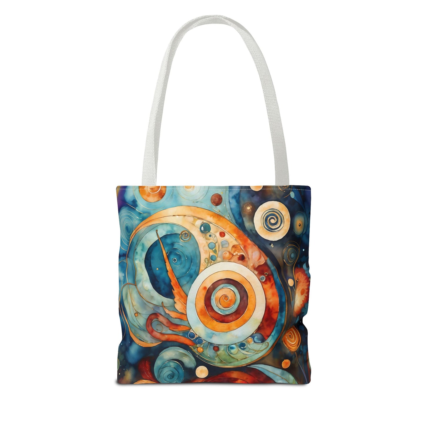 Colorful Circle Canvas Art Tote Bag