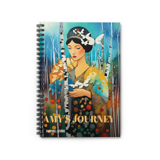 Birch trees Personalized Journal Gift notebook - Customized Journal Personalized Notebook Gift for Her - Ruled Line