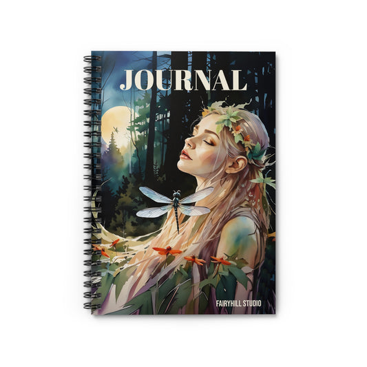 Spiral Notebook - Dragonfly Meditation Watercolor Art