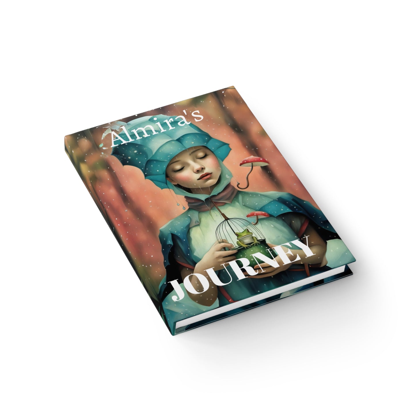 Journal - Whimsical Frog Girl 'We All Have a Story to Tell' Ruled Line