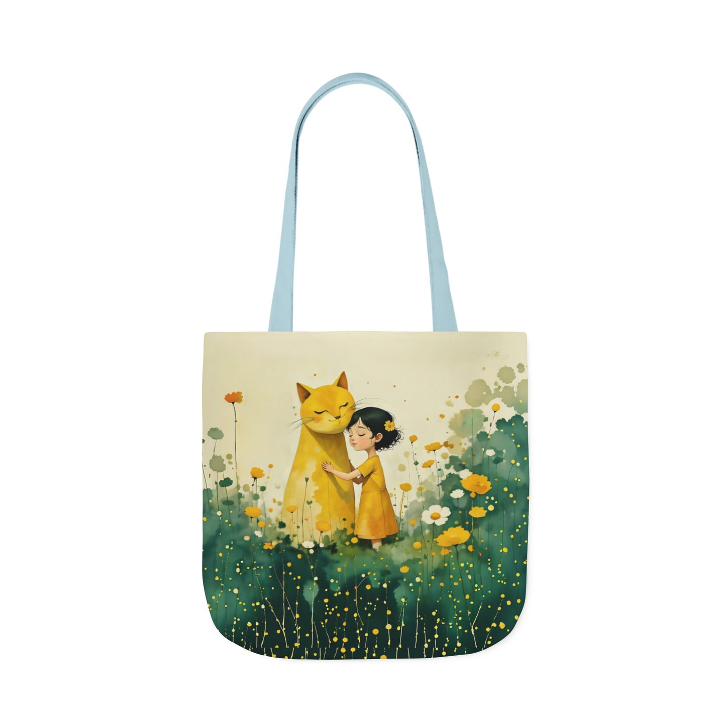 Colorful Cat -Inspired Canvas Tote Bag - Perfect for Beach Days, Eco-Friendly Shopping, and Summer Fun!