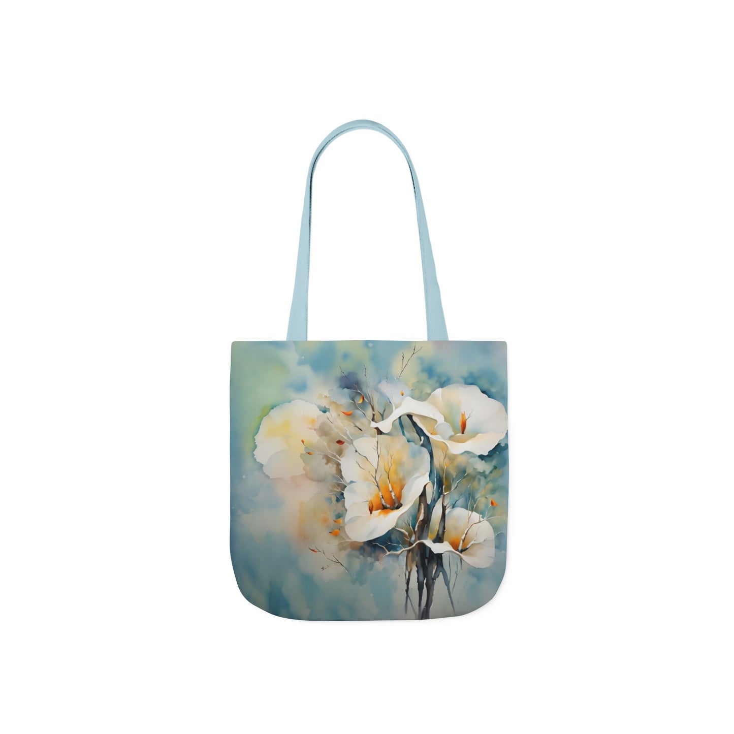 Colorful nature-Inspired Cala Lilies Canvas Tote Bag - Perfect for Beach Days, Eco-Friendly Shopping, and Summer Fun!