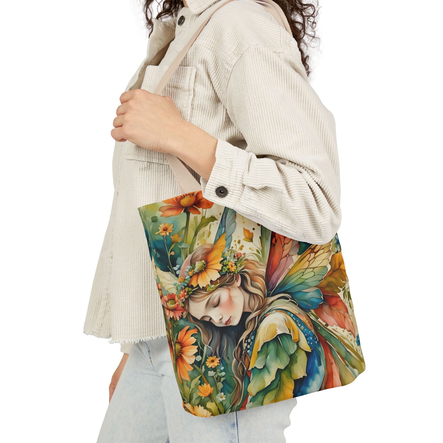 Colorful nature-Inspired Canvas Tote Bag - Perfect for Beach Days, Eco-Friendly Shopping, and Summer Fun!
