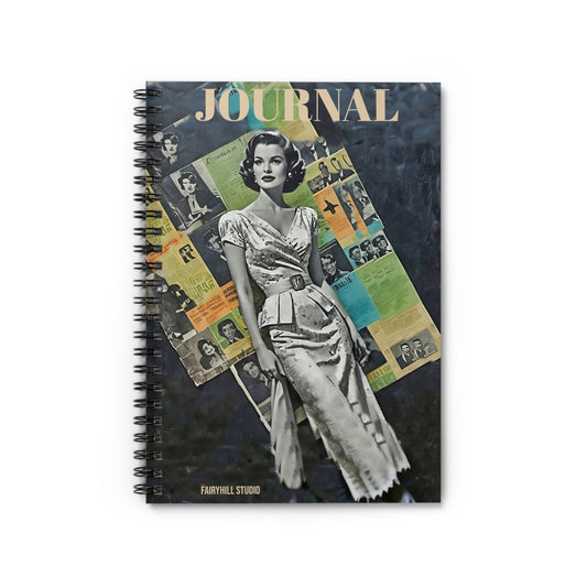 Spiral Notebook - Vintage Hollywood Movie Star Ruled Line