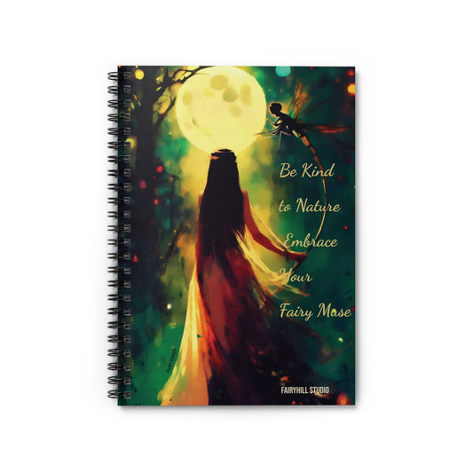 Be The Kind to Nature  Notebook - Ruled Line coffee  Spiral Journal