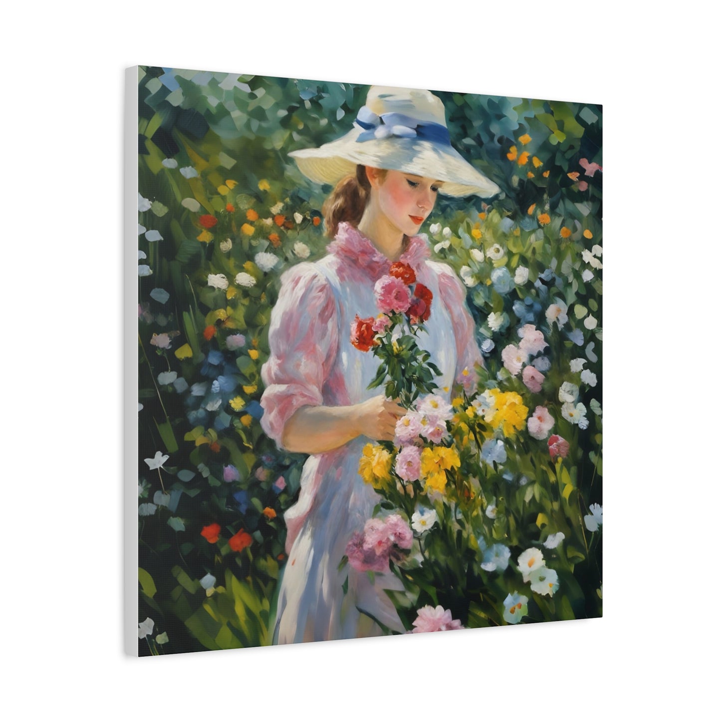 Floral Serenity Canvas Art - Stretched Matte 1.25"