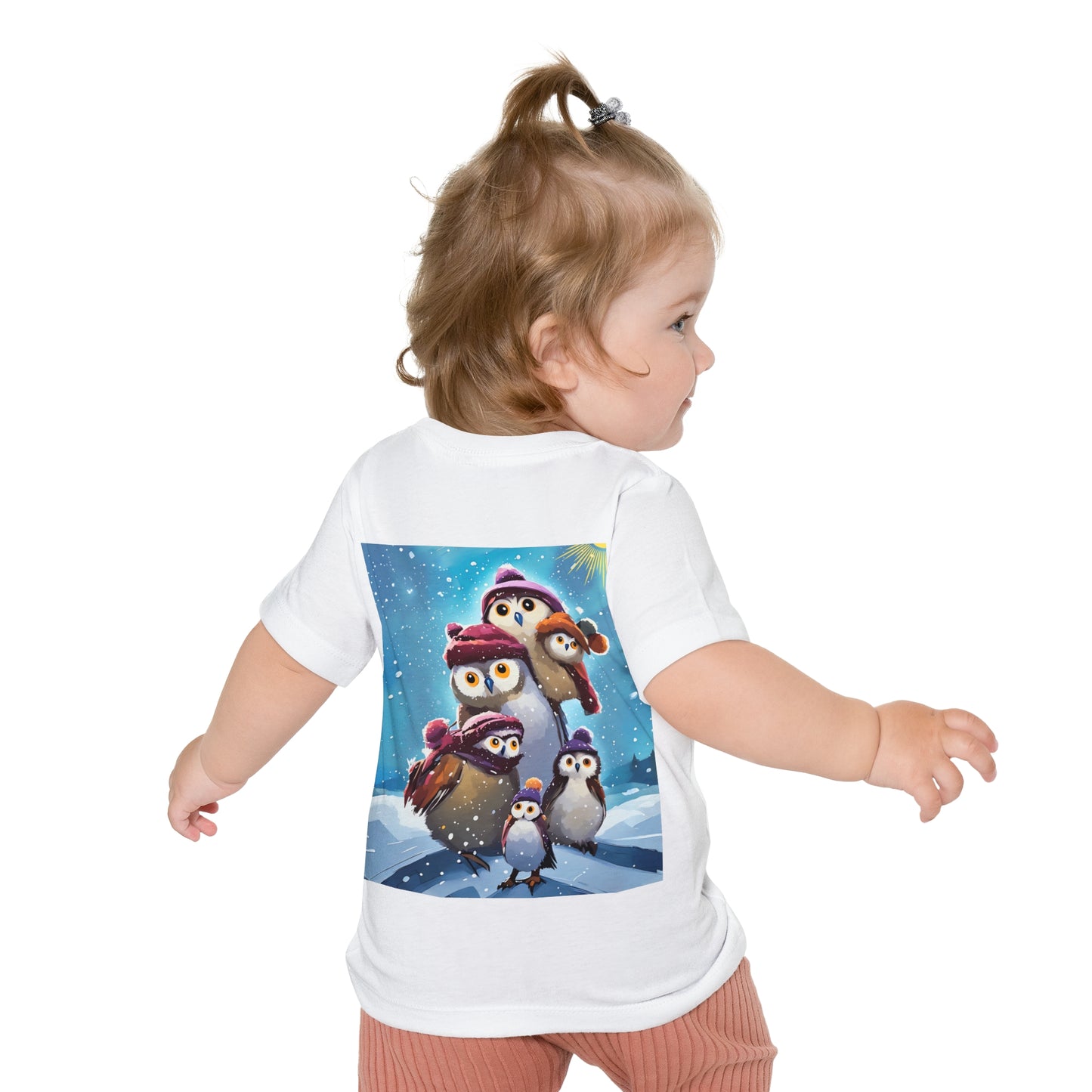 Winter Owls and Penguins Baby T-Shirt