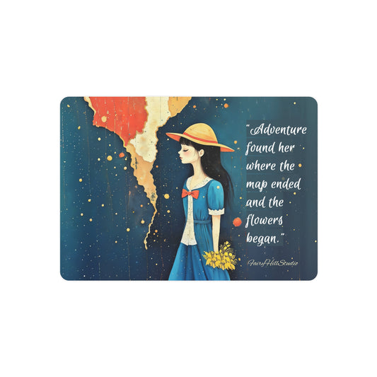 Whimsical Metal Art Sign - Perfect Gift for  travel Lovers, Home Decor, Friendship, Motivational Quotes, Kids Room Decoration