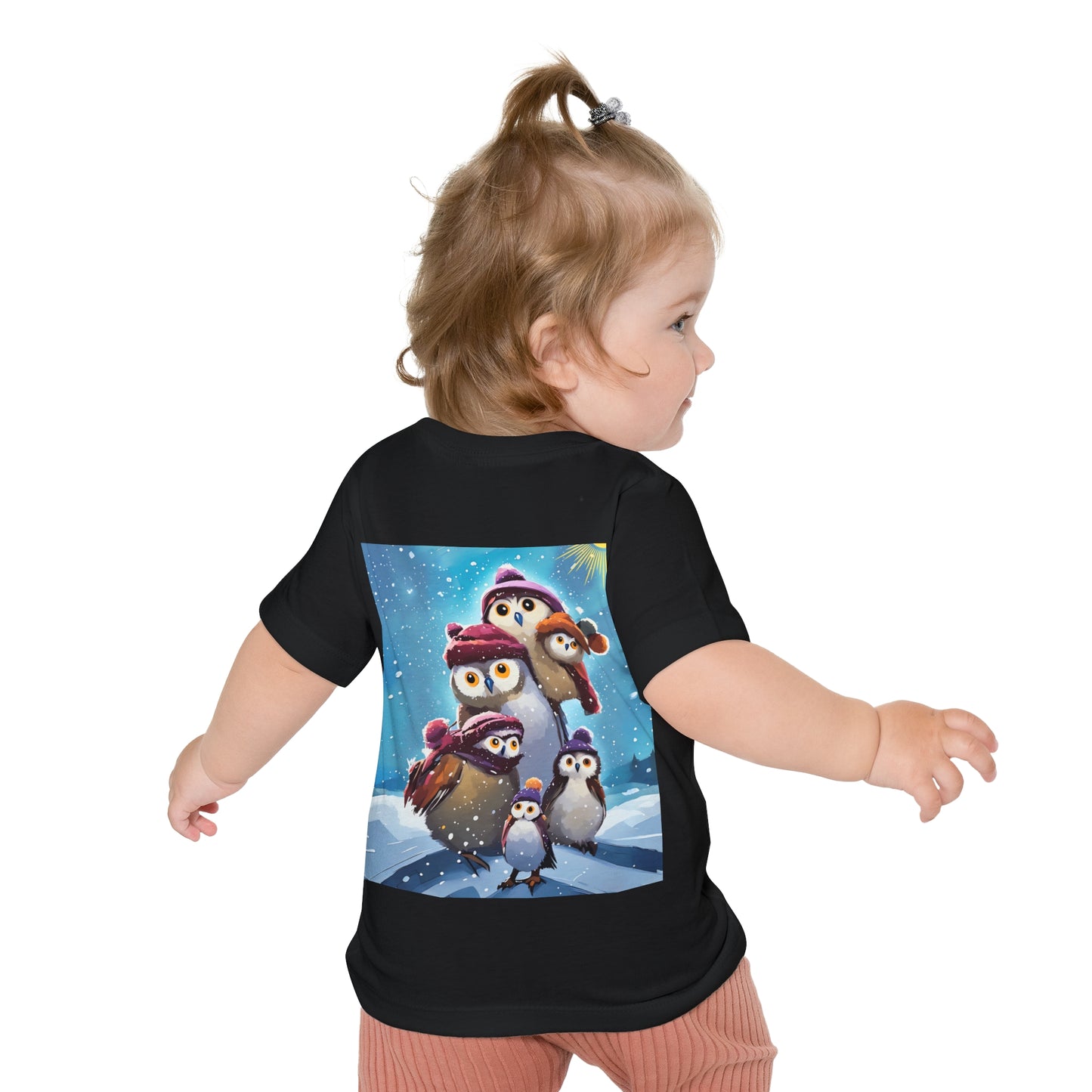 Winter Owls and Penguins Baby T-Shirt