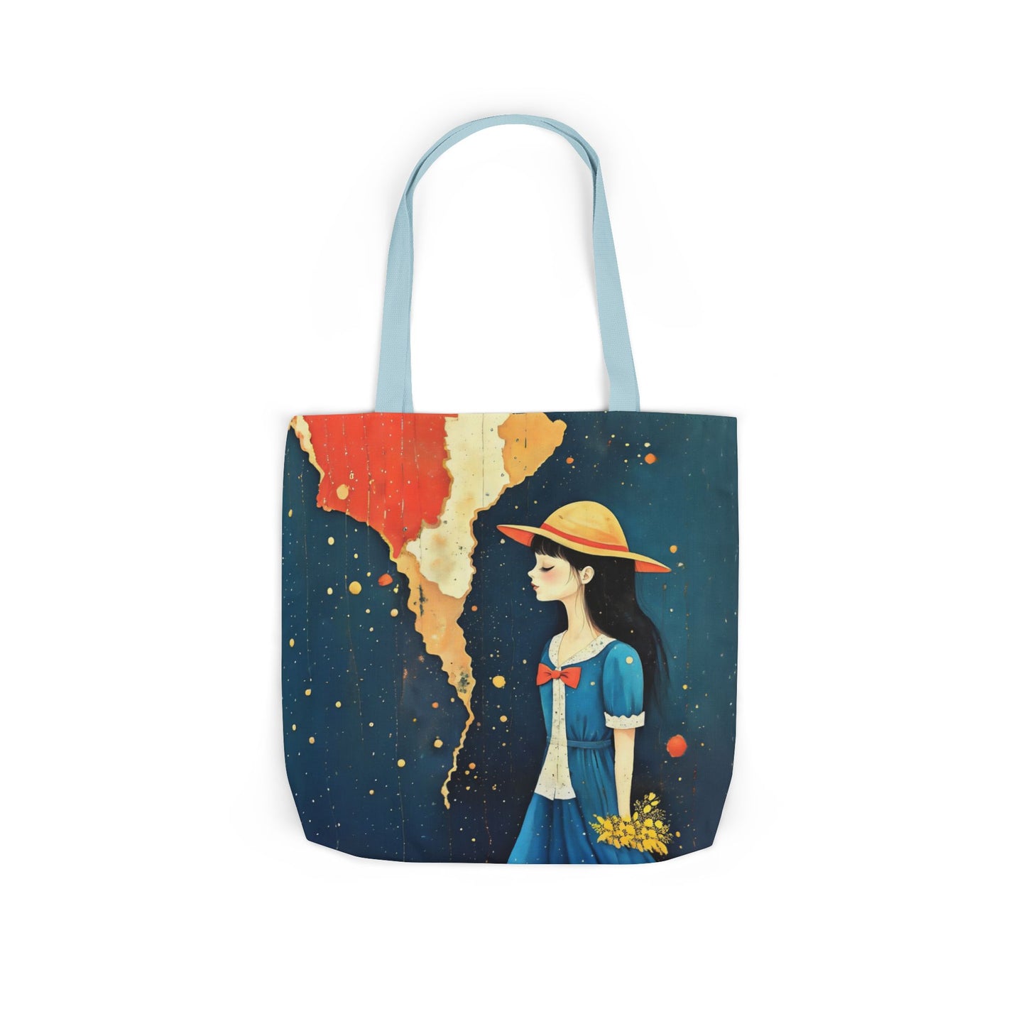 Colorful travel -Inspired Canvas Tote Bag - Perfect for Beach Days, Eco-Friendly Shopping, and Summer Fun!