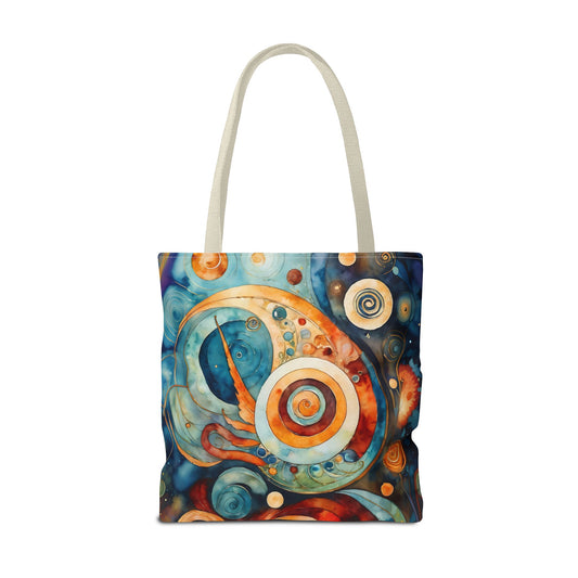 Colorful Circle Canvas  Art Tote Bag