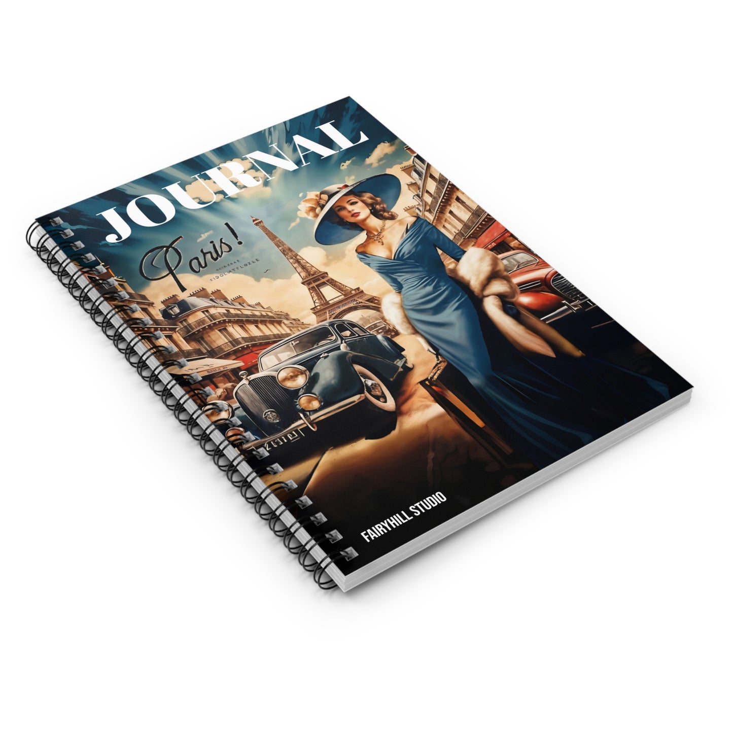 Spiral Notebook - Vintage Paris Model