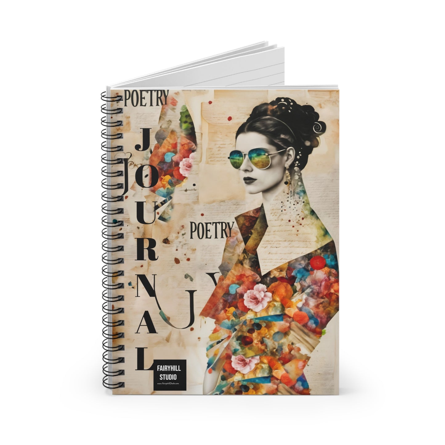Fairy Hill Studio POETRY Journal Gift notebook - Journal Notebook Gift