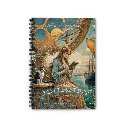 Travel Journey Journal - An Unexpected Journey Journal Travel Journey Art by FairyHill Studio