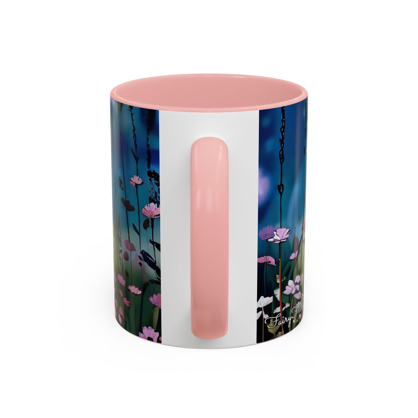 Mug - Lovely Romantic Girl Gathering Flowers in Summer Field