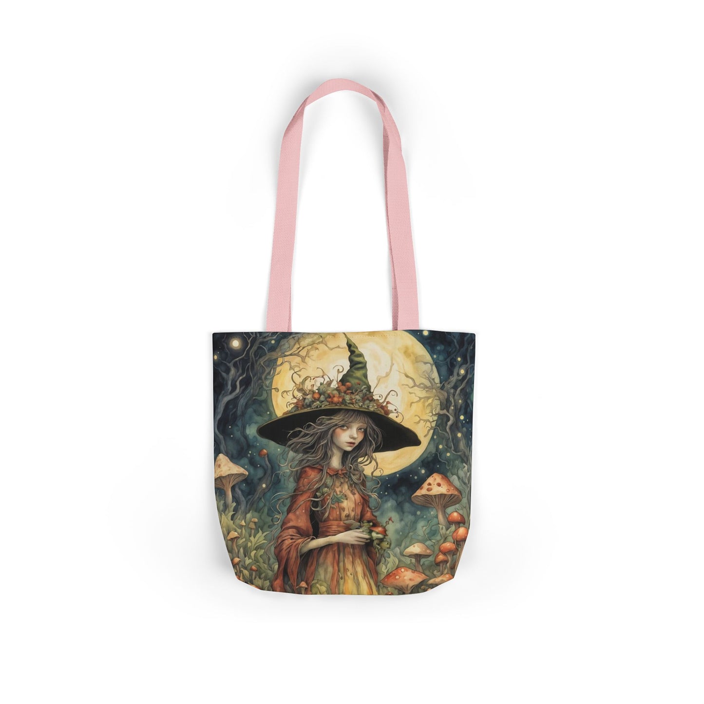 Witch -Inspired Canvas Tote Bag - Perfect for Beach Days, Eco-Friendly Shopping, and Summer Fun!