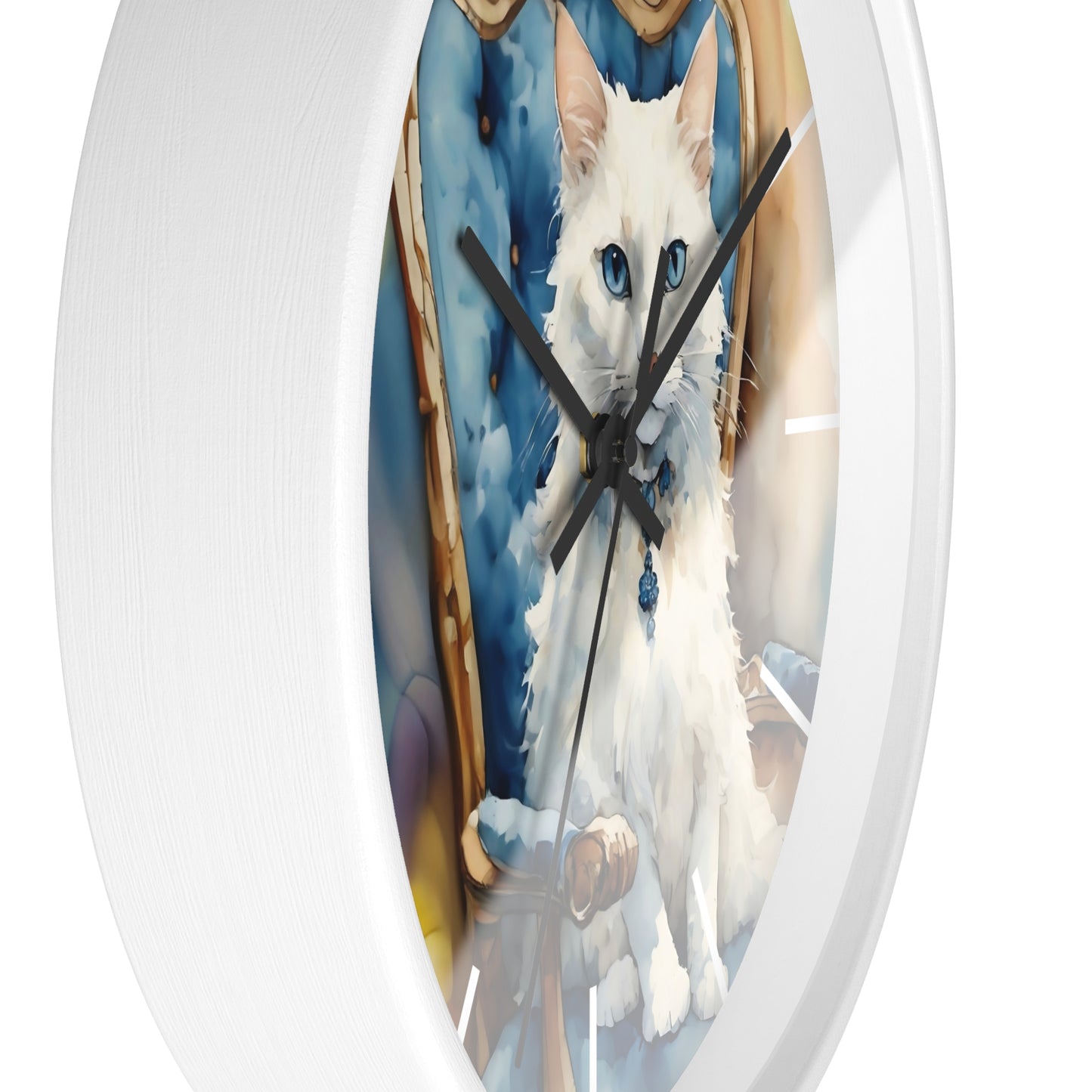 Cat Art Wall Clock