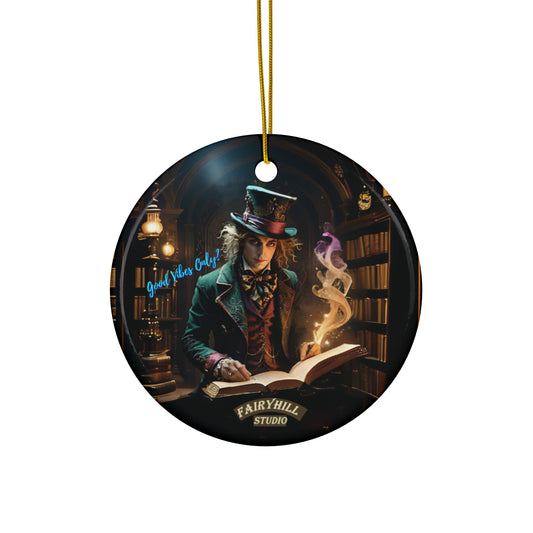 Christmas Ornaments - Good Vibes Only, Top Hatter Design