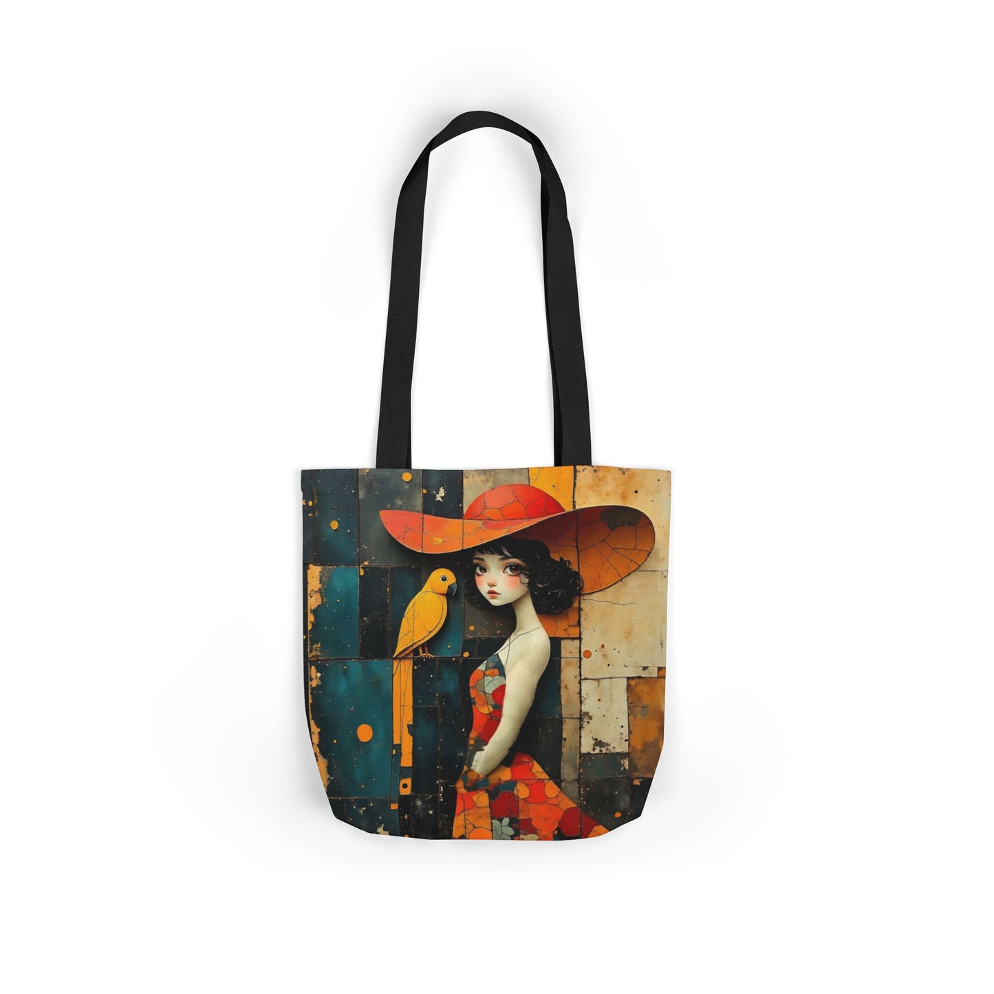 Colorful parrot -Inspired Canvas Tote Bag - Perfect for Beach Days, Eco-Friendly Shopping, and Summer Fun!