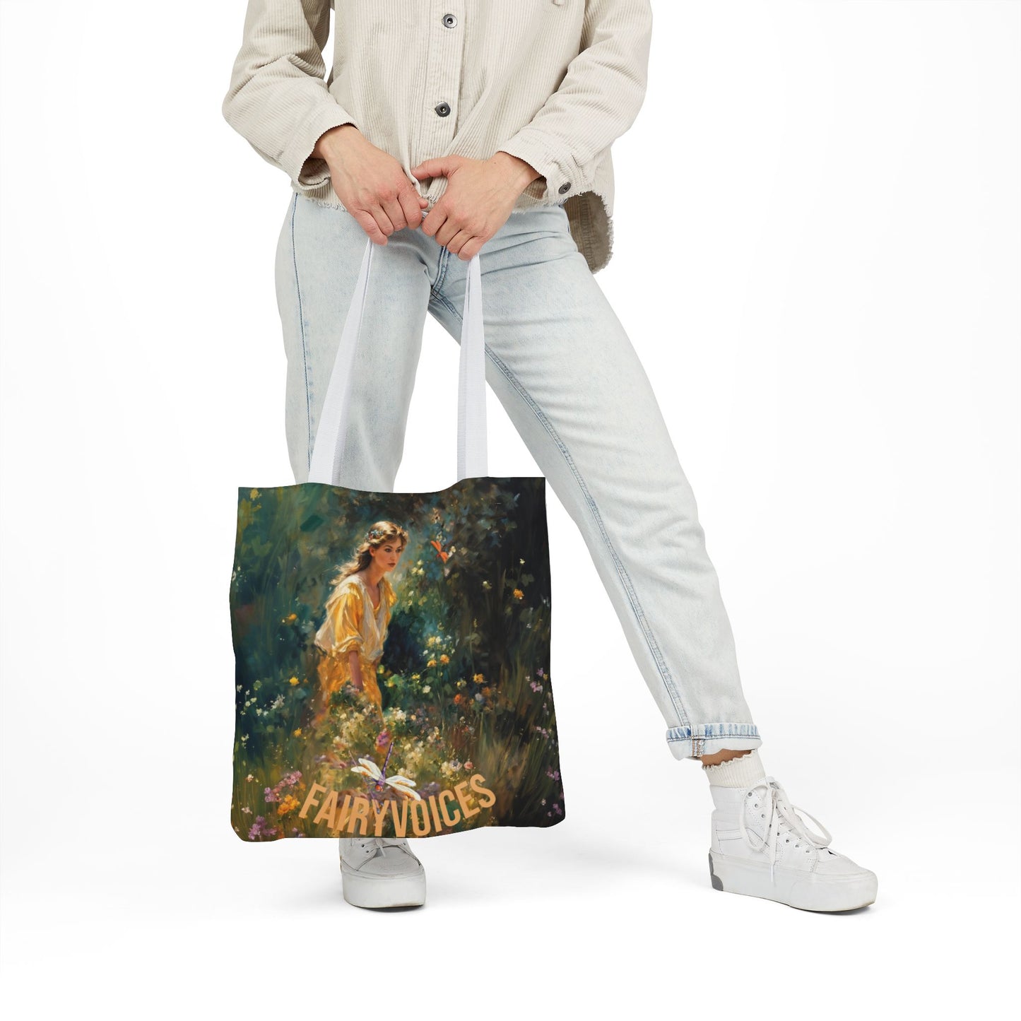 FAIRY VOICES - Canvas Tote Bag - Perfect for Beach Days, Eco-Friendly Shopping, and Summer Fun!