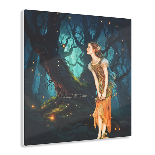Mid Summer Dream in Fairy Hill Inspirational  Art Acrylic Print -