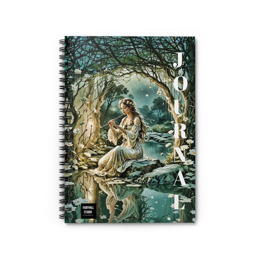 Fairy Notebook - Enchanting Nymph Design with Ruled Lines