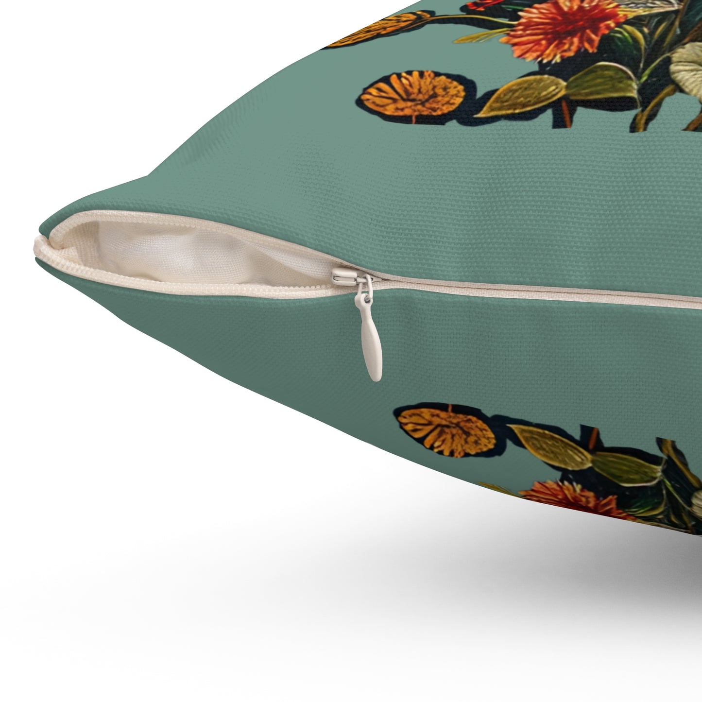 Spun Polyester Square Dragonfly Pillow