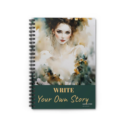 Notebook - Ruled Line Write your Story Spiral Notebook