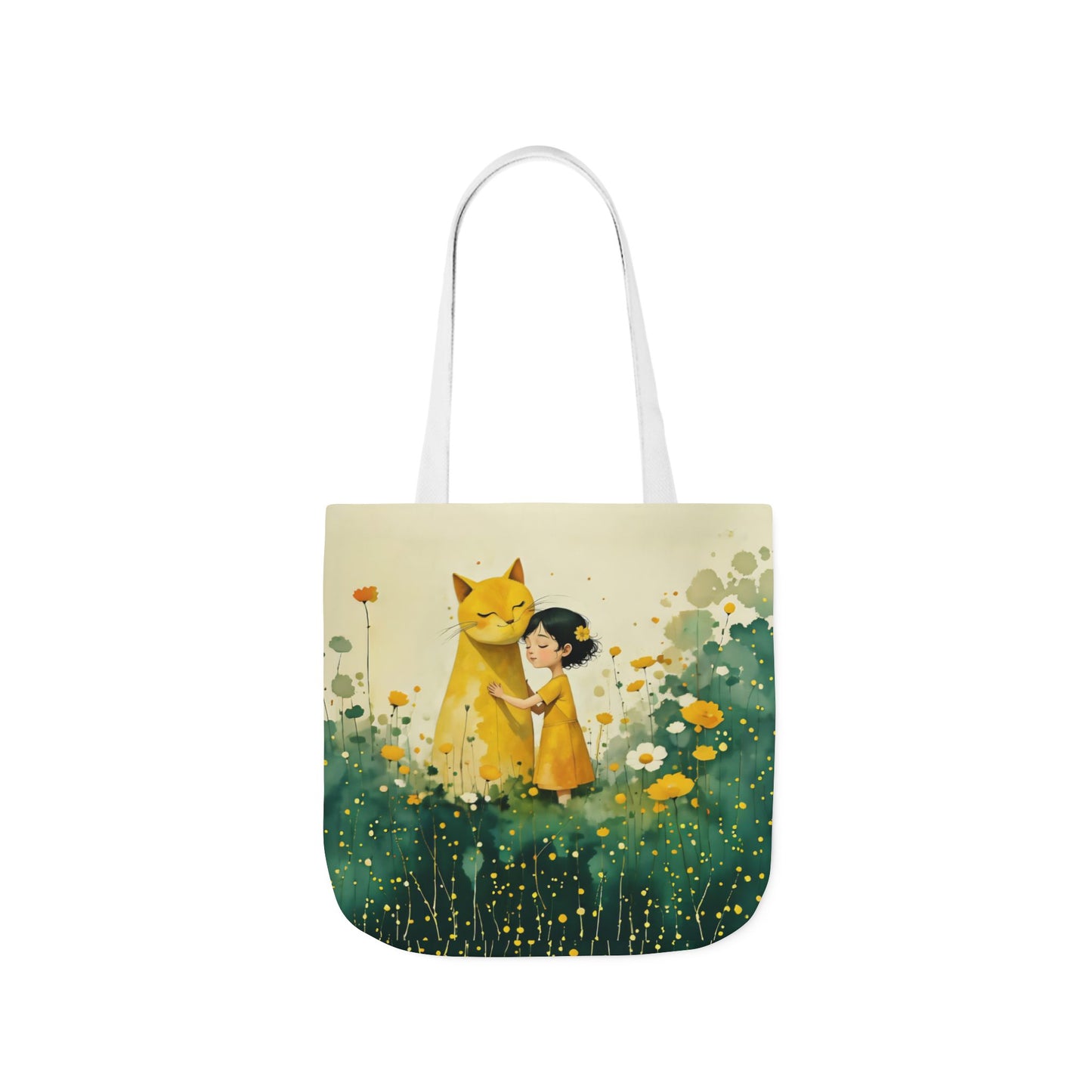Colorful Cat -Inspired Canvas Tote Bag - Perfect for Beach Days, Eco-Friendly Shopping, and Summer Fun!