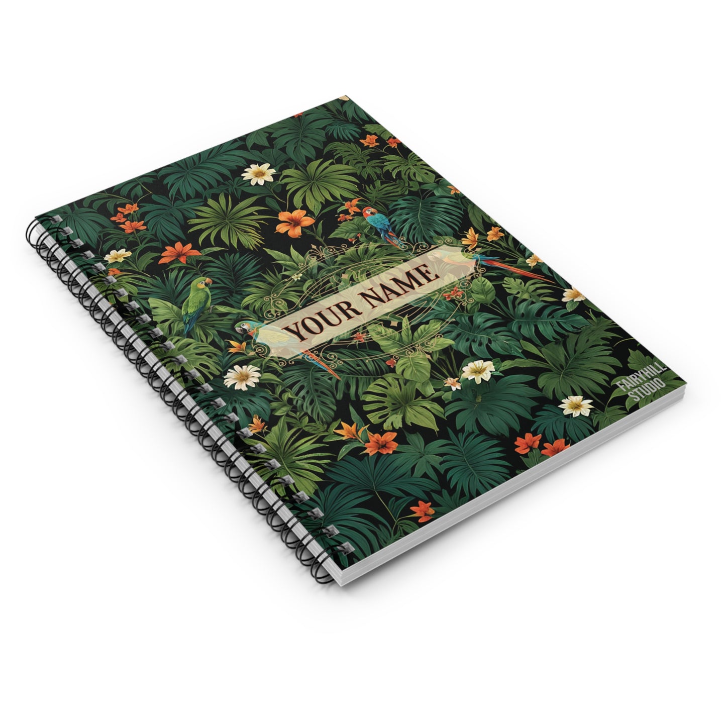 Tropical Jungle Dreamscape Spiral Notebook