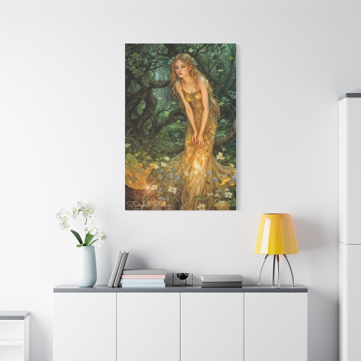 Canvas Print - Mid-Summer's Eve Fairy Forest Art by Fairyhill Studio