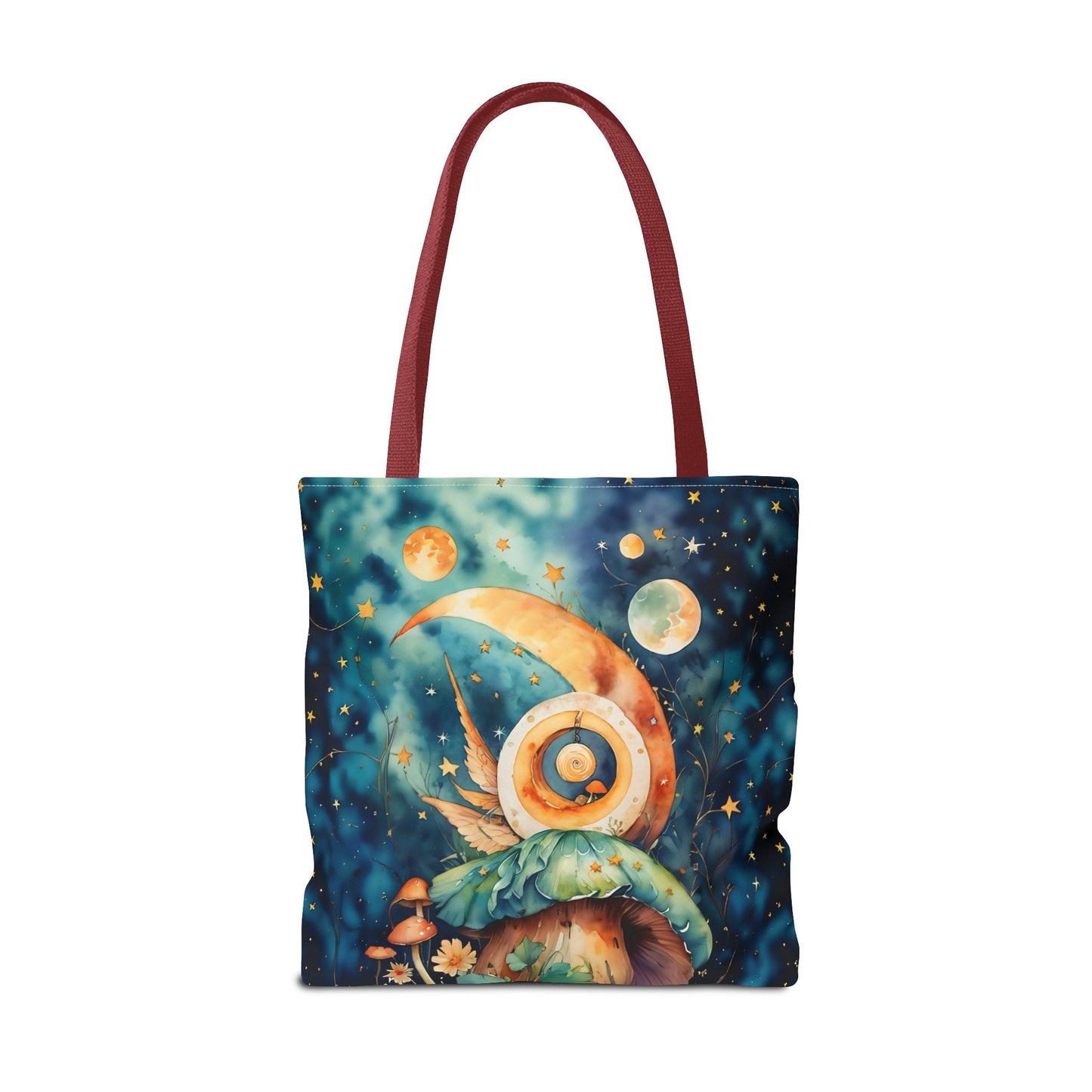 Canvas Art Tote bag- Abstract Colorful Circle Universe
