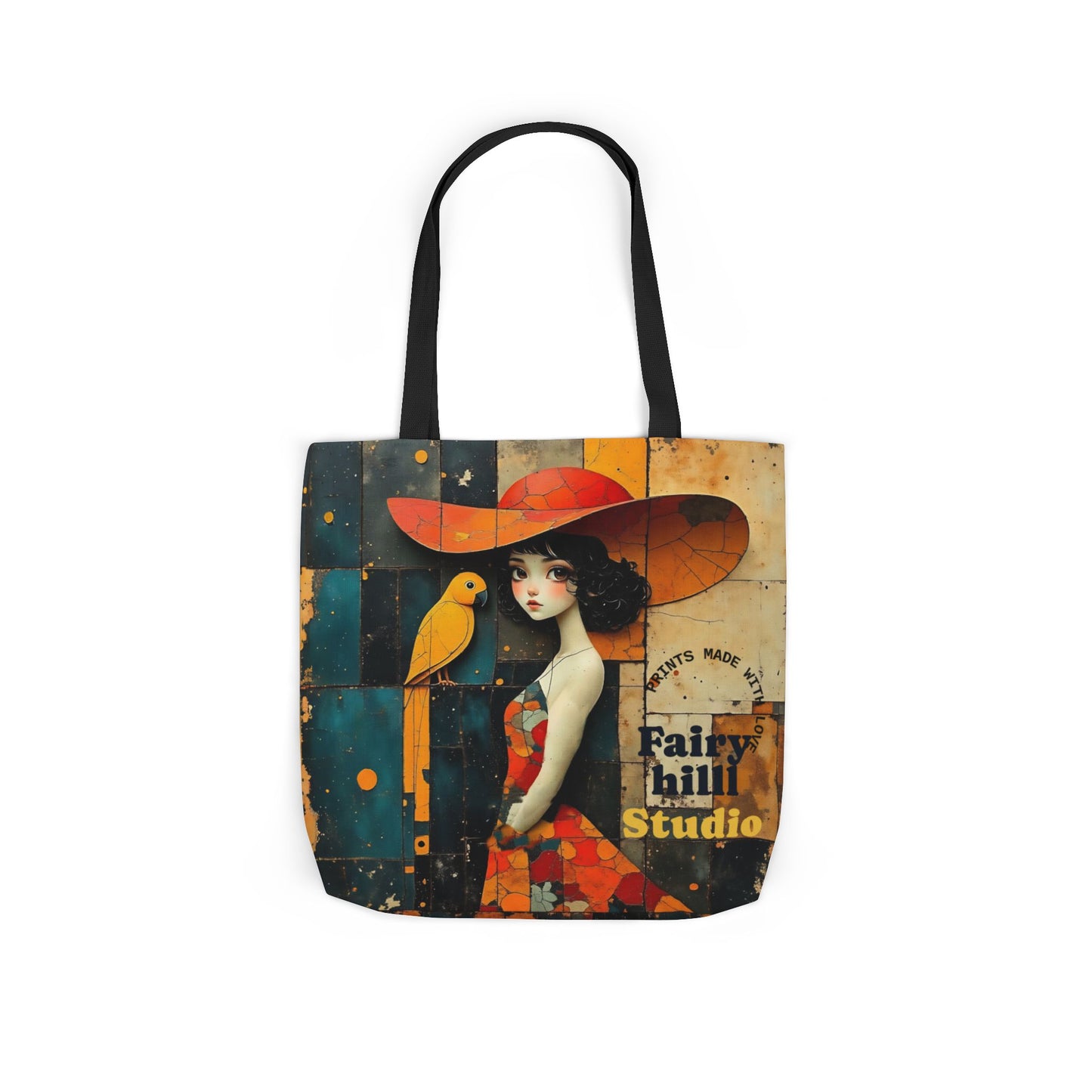 Colorful parrot -Inspired Canvas Tote Bag - Perfect for Beach Days, Eco-Friendly Shopping, and Summer Fun!