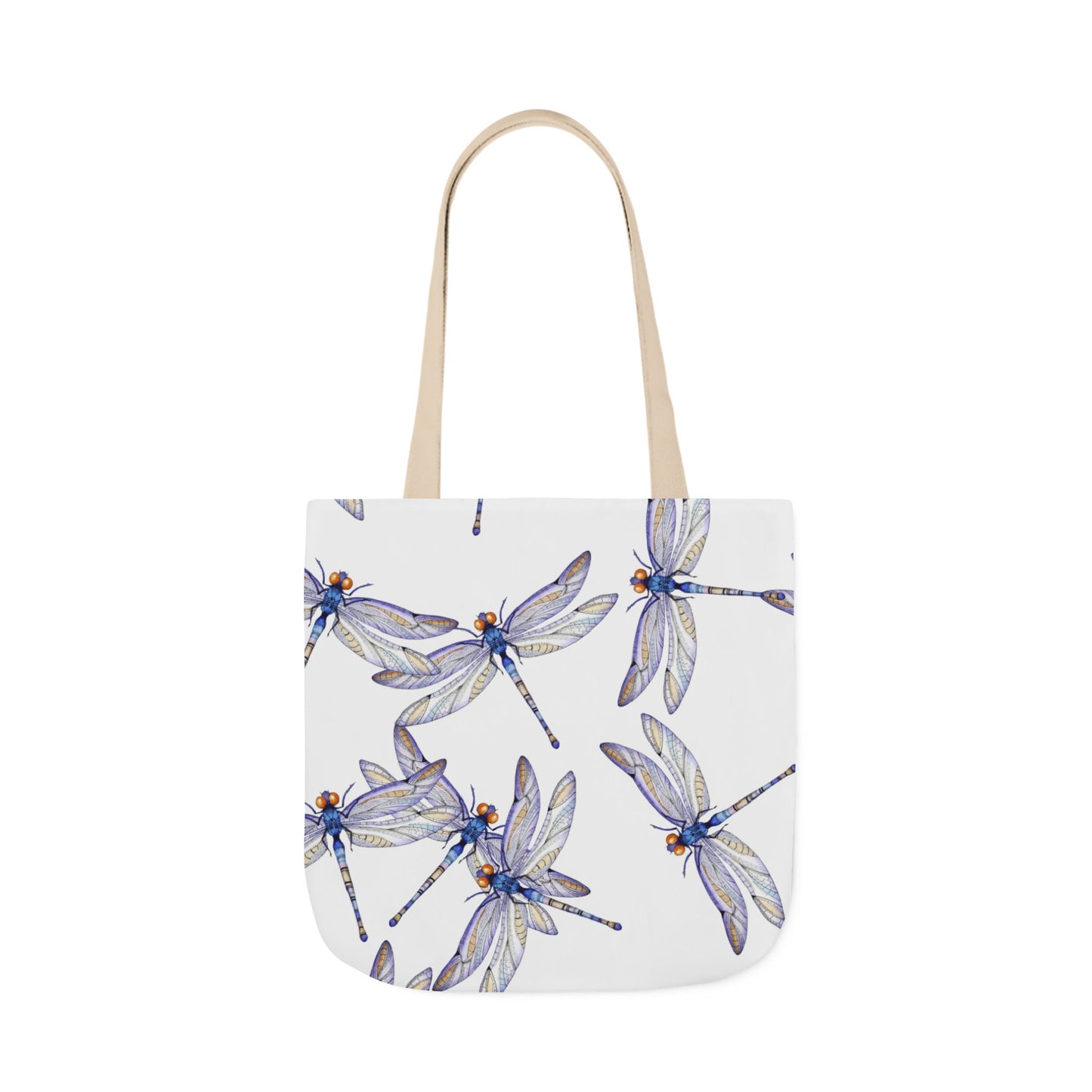 Colorful Dragonfly Inspired Canvas Tote Bag - Perfect for Beach Days, Eco-Friendly Shopping, and Summer Fun!