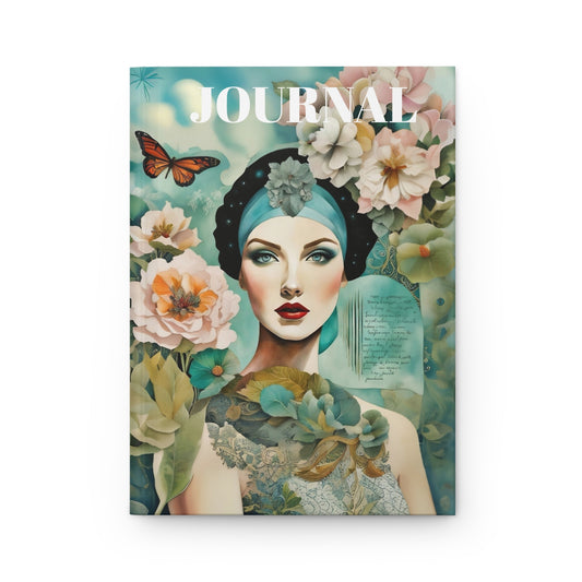 Notebook Journal Vintage Hollywood Beauty Collage